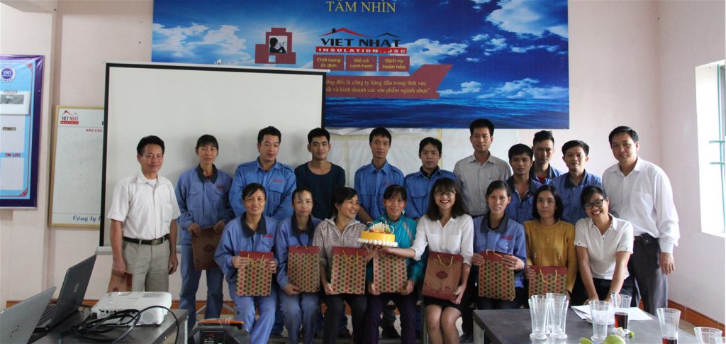 Tổ chức sinh nhật CB, nhân viên, NLĐ – nét đẹp văn hóa của Việt Nhật IPT